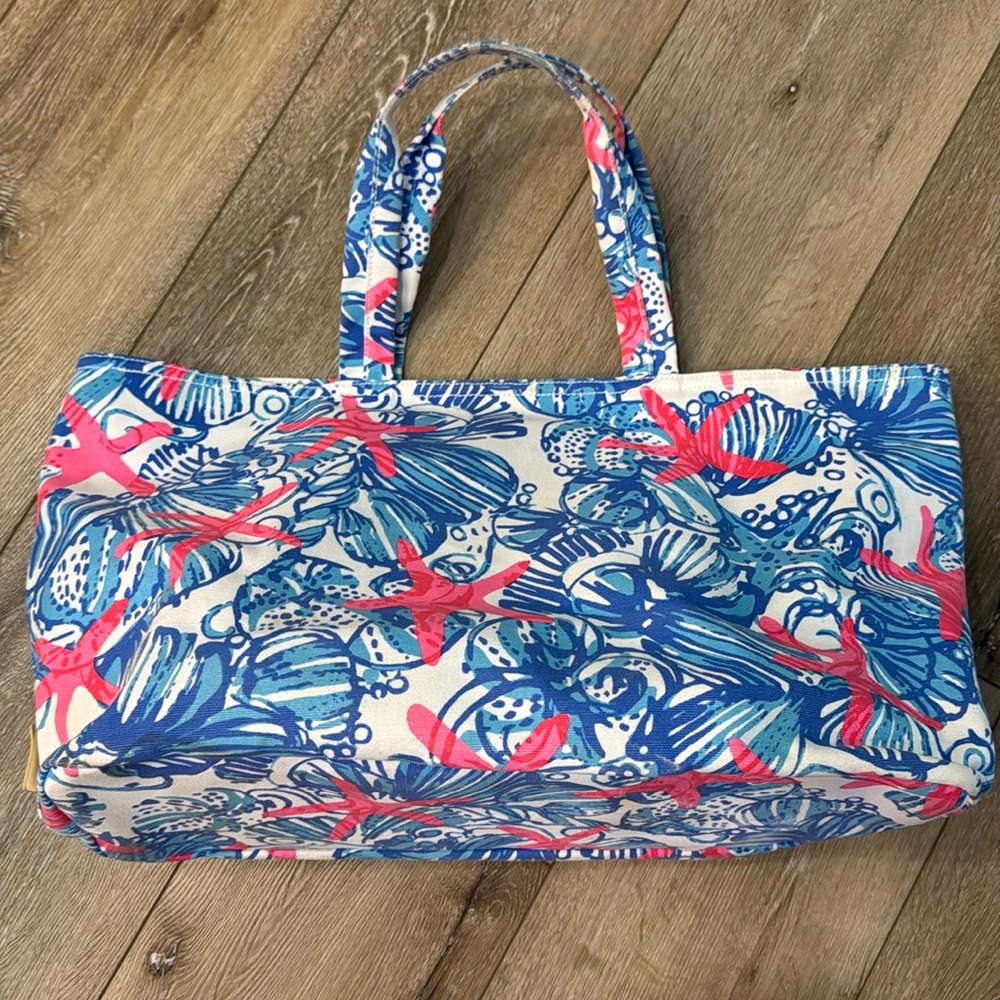 The Pulitzer extra large canvas tote. She She  Shells